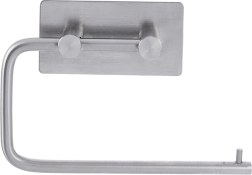 Self-adhesive stainless steel toilet paper holder