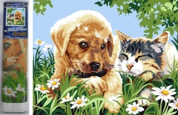 Diamond Painting Little Friends 30 × 40 cm