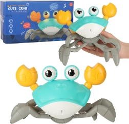 Interactive crawling crab with music via USB – Green