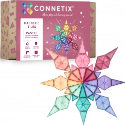 Connetix Pastel Geometry Pack magnetic building set, 40 pieces