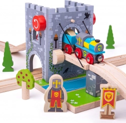 Bigjigs Rail Drawbridge – castle bridge for wooden train sets