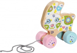 Coniglio di Legno da Tirare Cubika