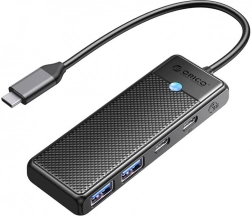 Hub USB Orico 4-in-1 USB‑A 3.0 x2 + USB‑C 3.0 + USB‑C PD 100 W