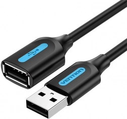 Cavo di prolunga USB 2.0 A-M a A-F Vention 5 m nero