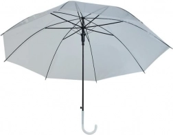 Transparent white automatic umbrella