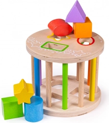 Wooden Shape Sorting Roller BIGJIGS BABY