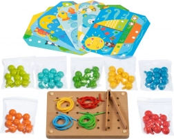 Wooden mosaic with tweezers and lacing LUCY & LEO