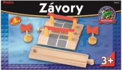 Railway Crossing with Gates and Signs