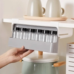 Organizzatore estraibile per spezie con 6 vasetti senza forature