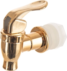 Robinet de rechange doré pour distributeur de boissons en verre