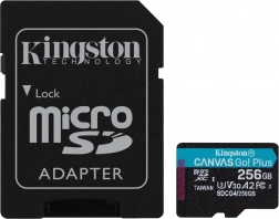 Scheda microSD Kingston Canvas Go! Plus 256GB
