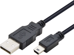 USB kabel - Mini USB črn 1,8 m