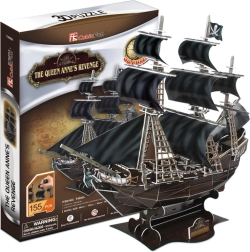 CubicFun 3D Puzzle Pirate Ship Queen Anne's Revenge – 180 Pieces
