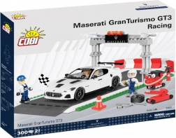 set di costruzione maserati gran turismo gt3 racing – griglia di partenza e paddock di cobi (1:35)