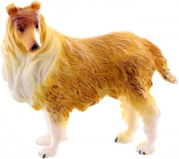 Plastic Collie Dog Figurine 7 cm