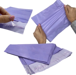 Enveloppes d’expédition en plastique violettes A3 310 × 420 mm, autocollantes, 50 pcs