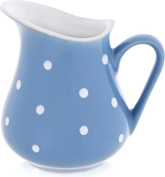 Ceramic blue jug with polka dots 480 ml
