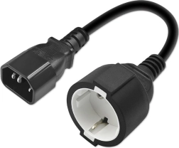 Adapter IEC 320 C14 na Schuko 0,15 m