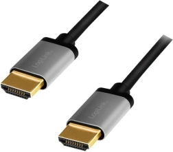 Câble HDMI 4K/60Hz Aluminium 1m noir