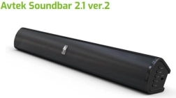 Soundbar 2.1 AVTEK versie 2 met bass-reflex