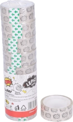 Transparent Adhesive Tape 18 mm x 10 m, 8 pcs