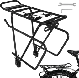 Rear bicycle rack Trizand 38 × 13.5 × 35 cm, load capacity 25 kg
