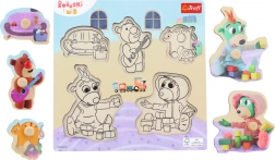 Puzzle in legno Bobaski i Miś – 5 pezzi