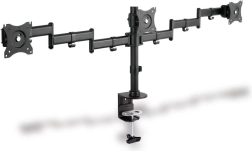 Universelt tredobbelt skærmstativ med bordmontering