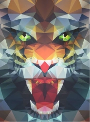 Puzzle Leone Poligonale 500 Pezzi Ravensburger