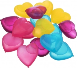 20 db újrafelhasználható szív alakú hűtőkocka készlet