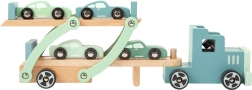 Wooden car transporter truck with trailer Chicago – small foot