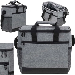 Insulated cooler bag for the beach and camping 16 L – Grey