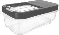 Boîte de rangement Orion pour capsules, poudre et aliments pour animaux, grise, 5 l