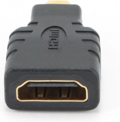 Adattatore HDMI (femmina) a Micro‑HDMI (maschio) con contatti placcati in oro