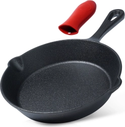 Gusseisenpfanne mit Silikonhülle 20 cm