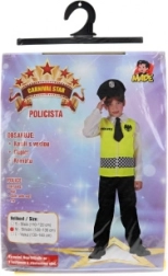Kids’ carnival police officer costume 120–130 cm