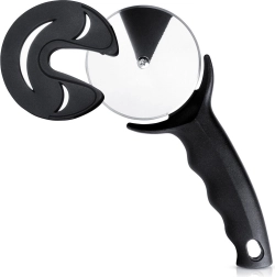 Pizza vágó kerek rozsdamentes acél tárcsával, 20 cm