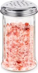 Barattolo portaspezie in vetro con setaccio dosatore 350 ml