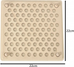 Costruzione educativa in legno Mozaika Montessori, 77 pz