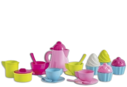 Androni coffee set with cupcakes and storage box, 24 pieces