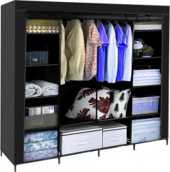 Textile Wardrobe XXL 170x170 cm Ruhhy