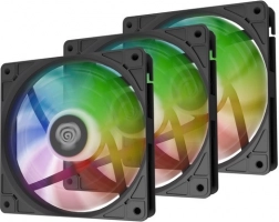 Set di 3 ventole GENESIS Oxal 120 ARGB, nere