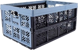 Folding crate 32 l, 48 × 35 × 23 cm, Nordic blue