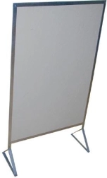 Warmteschild achter kachel NEFALIT met standaard 74 × 61 cm (750 °C)