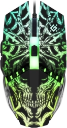 Gaming Mouse Prototype GM-670L, optical, 2400 DPI, 6 buttons, backlit