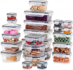 Set of 24 Airtight Food Containers with Lids and Seals