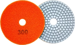 Set de 10 disques de polissage diamantés 80 mm pour carrelage et pierre, avec Velcro, grain 300