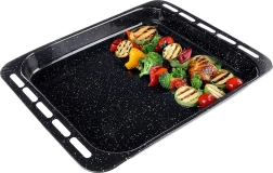 Plaque à pâtisserie profonde émaillée 45,5 × 36 × 5 cm