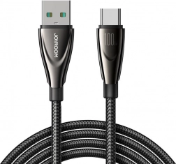Kabel JOYROOM USB-A na USB-C 100 W, 1,2 m, črn