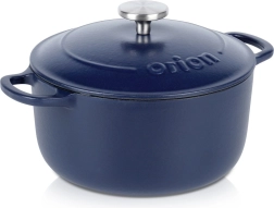 Enamelled cast-iron pot with lid LITINA 22 cm, 3.3 l